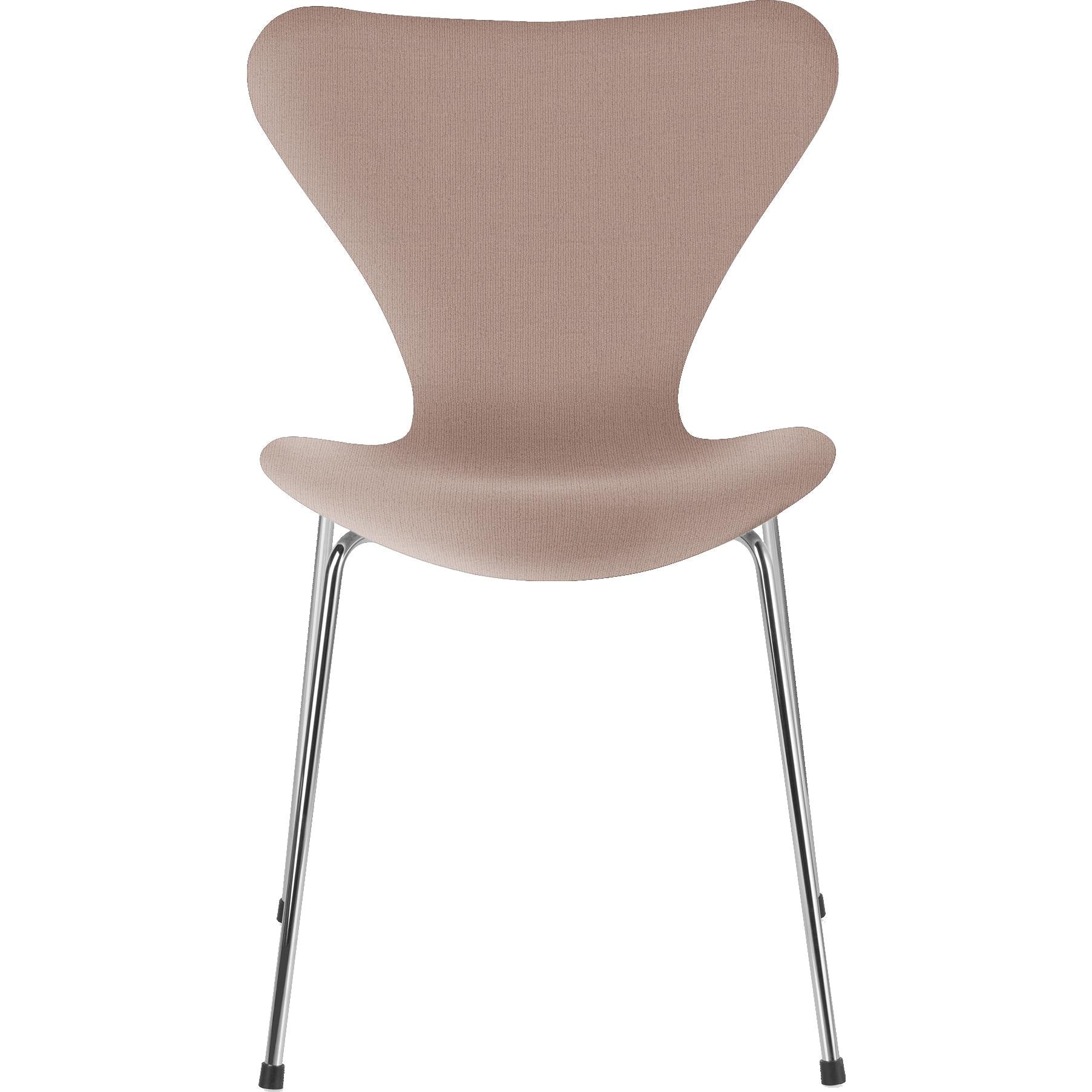 [product_category]-Fritz Hansen Series 7 Chair Full Upholstery Fabric Christianshavn, Light Red Uni-Fritz Hansen-3107-FulUph-Chris-1130-FRI-1