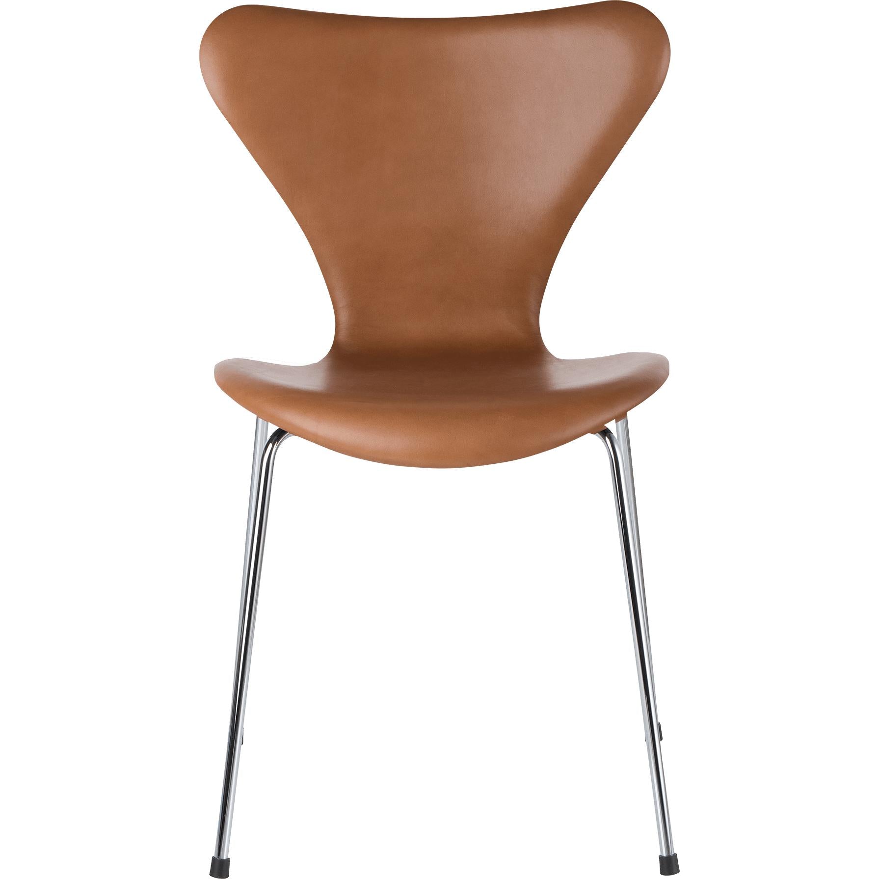 [product_category]-Fritz Hansen Series 7 Chair Full Upholstery Leather Grace, Walnut-Fritz Hansen-3107-FulUph-Grace-Walnut-FRI-1