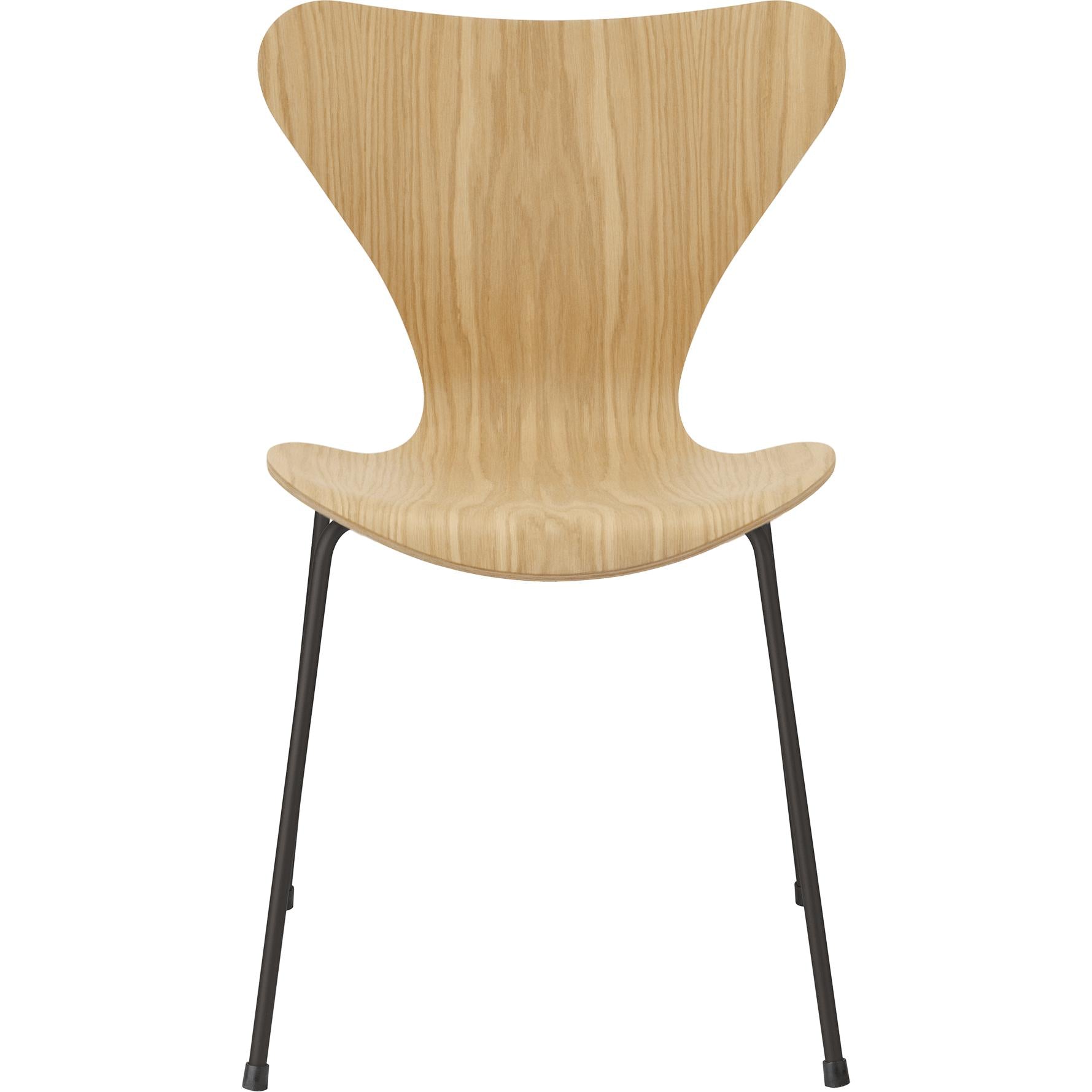 [product_category]-Fritz Hansen Series 7 Chair Veneer Oak Bowl, Warm Graphite Base-Fritz Hansen-3107-Finer-Oak-Graphite-FRI-1