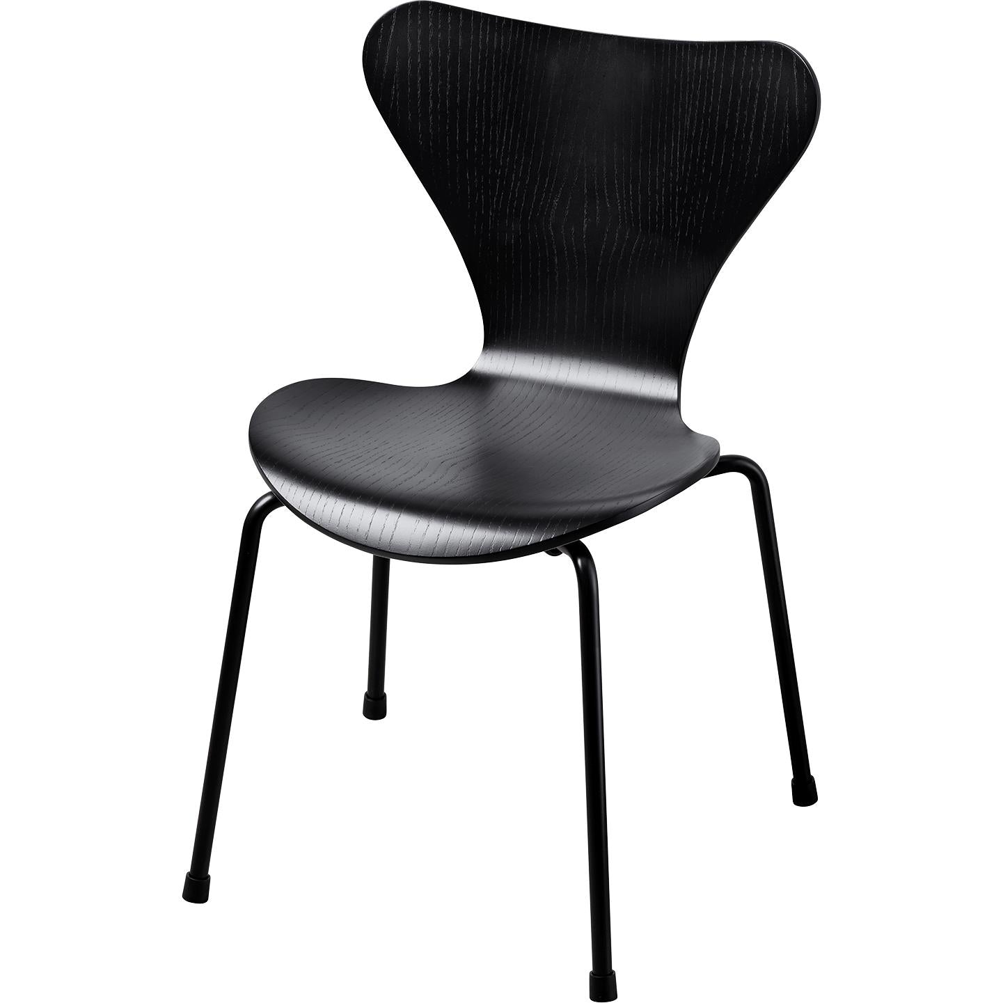 [product_category]-Fritz Hansen Series 7 Children's Chair, Black-Fritz Hansen-5704890402344-840234-FRI-1