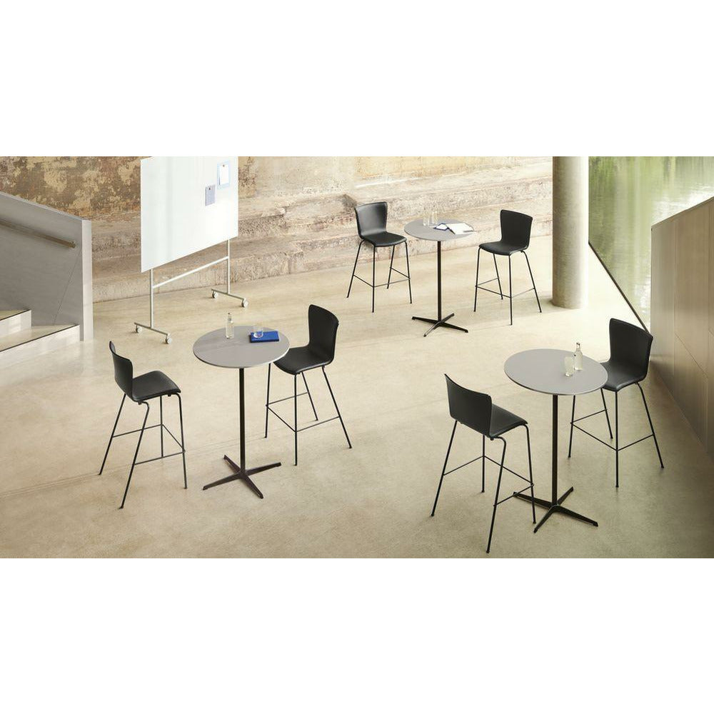 Fritz Hansen Super Circular Bar Table Ø75, sort/sort