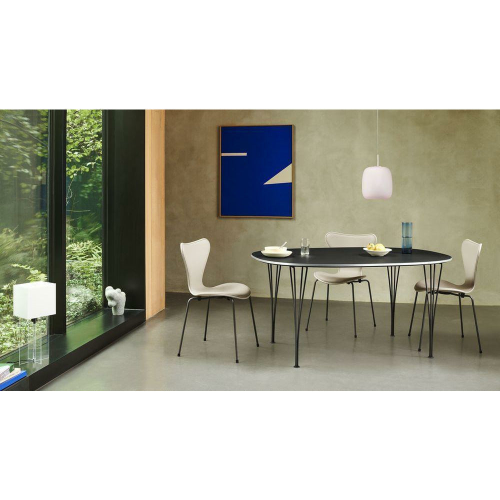 [product_category]-Fritz Hansen Super Ellipse Dining Table 100x150 Cm, White/Warm Graphite-Fritz Hansen-B612-White-Warm-Graphite-150x100x72-FRI-6