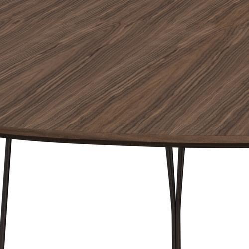 [product_category]-Fritz Hansen Superellipse Dining Table Brown Bronze/Walnut Veneer With Walnut Table Edge, 240x120 Cm-Fritz Hansen-B614-WAL001-WAL001-DBPC-FRI-4