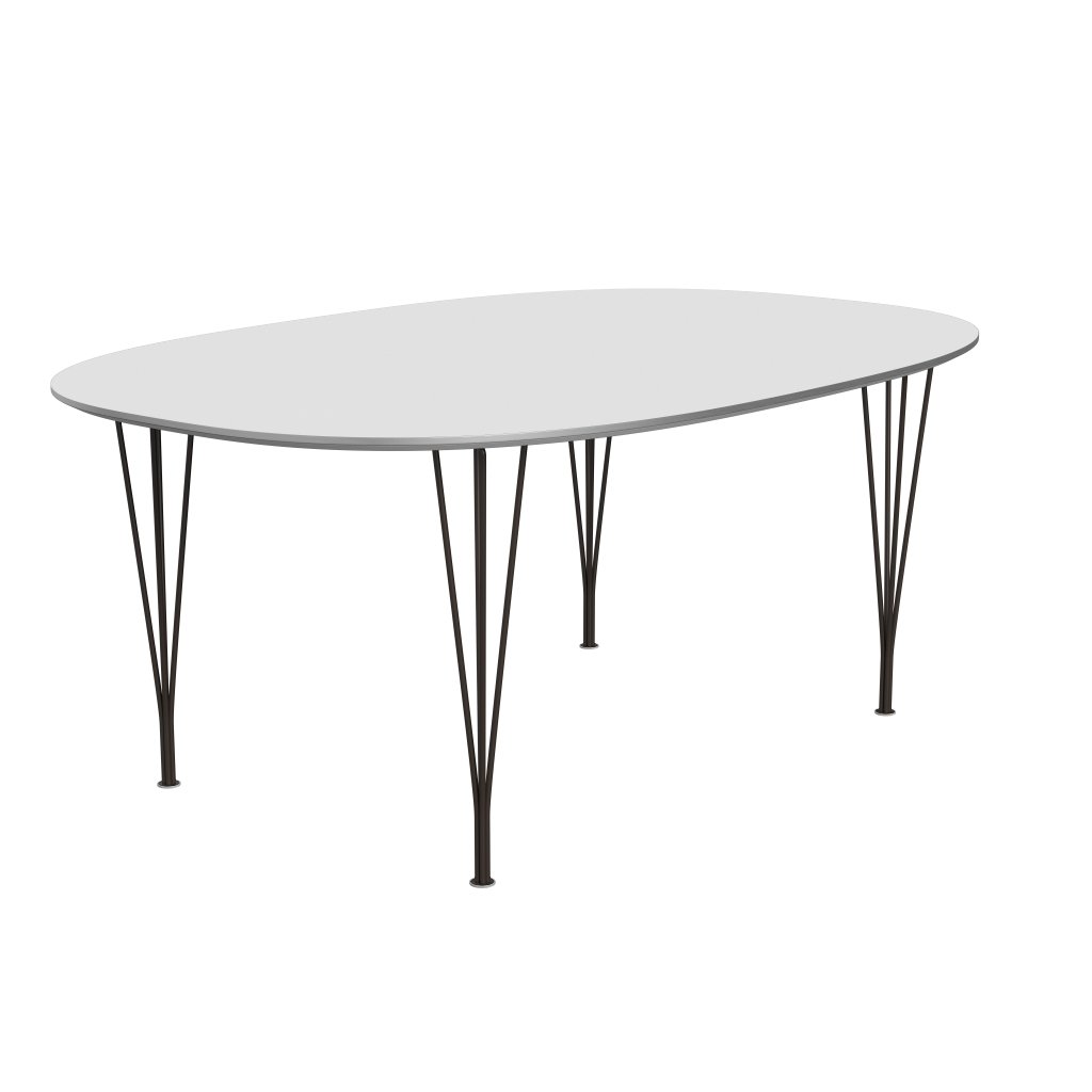 [product_category]-Fritz Hansen Superellipse Dining Table Brown Bronze/White Fenix Laminates, 180x120 Cm-Fritz Hansen-B613-FXWHL-SPAL-DBPC-FRI-2