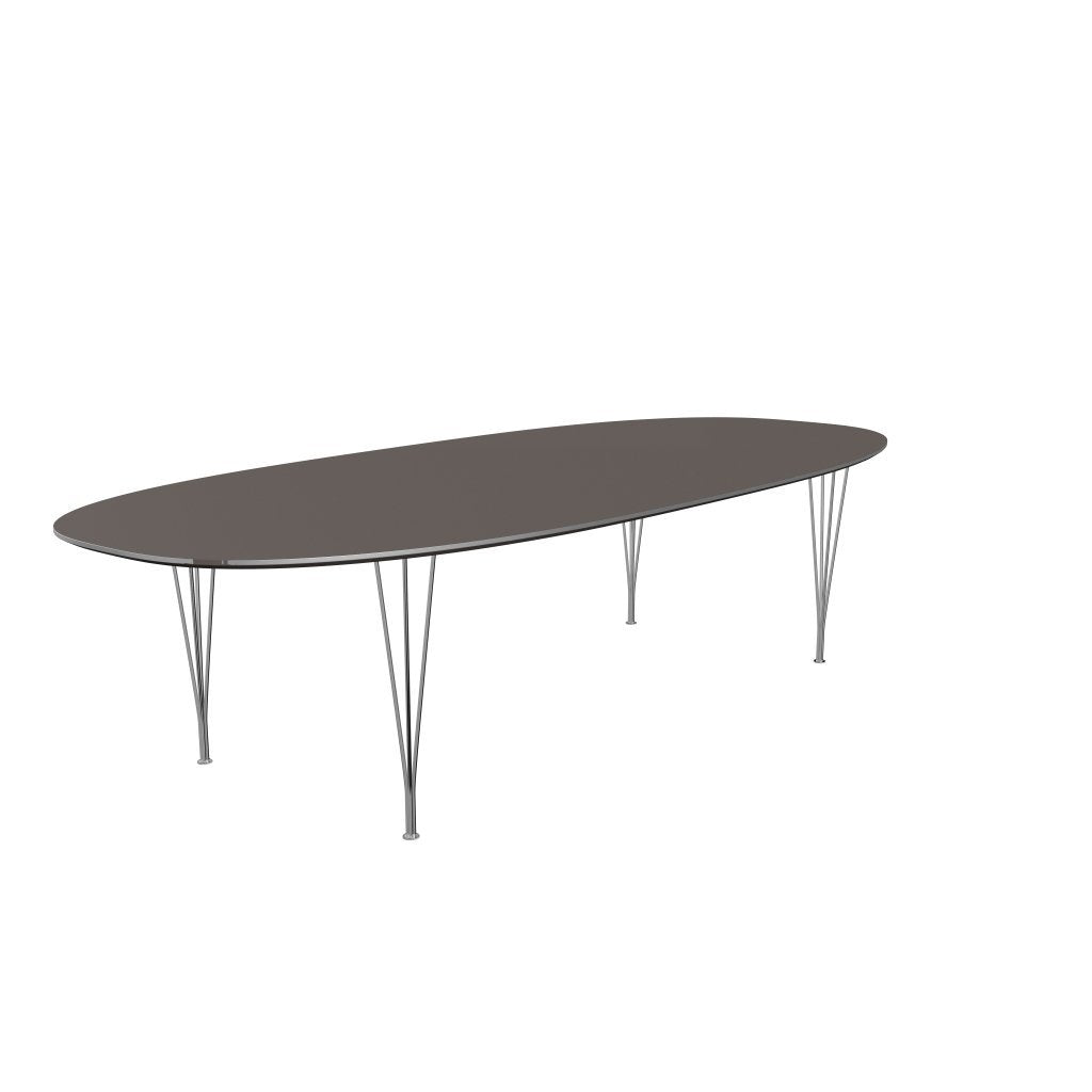 [product_category]-Fritz Hansen Superellipse Dining Table Chrome/Grey Fenix Laminates, 300x130 Cm-Fritz Hansen-B617-FXGRL-SPAL-CST-FRI-2