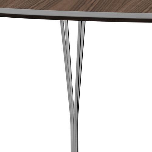 [product_category]-Fritz Hansen Superellipse Dining Table Chrome/Walnut Veneer, 180x120 Cm-Fritz Hansen-B613-WAL001-SPAL-CST-FRI-4