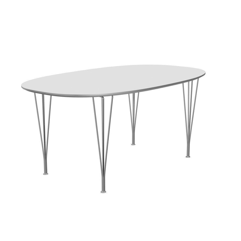 [product_category]-Fritz Hansen Superellipse Dining Table Chrome/White Fenix Laminates, 170x100 Cm-Fritz Hansen-B616-FXWHL-SPAL-CST-FRI-2