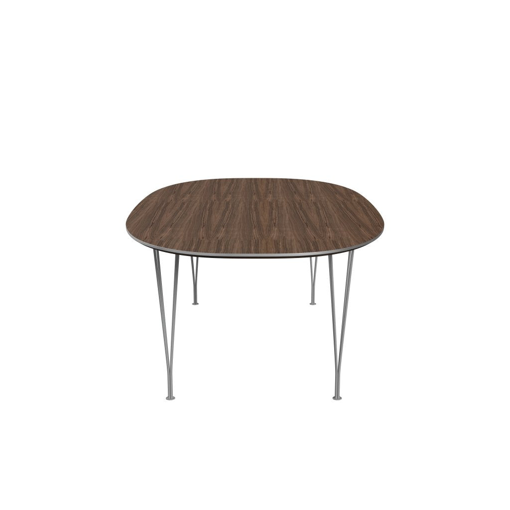 [product_category]-Fritz Hansen Superellipse Dining Table Grey Powder Coated/Walnut Veneer, 240x120 Cm-Fritz Hansen-B614-WAL001-SPAL-GRBA-FRI-3