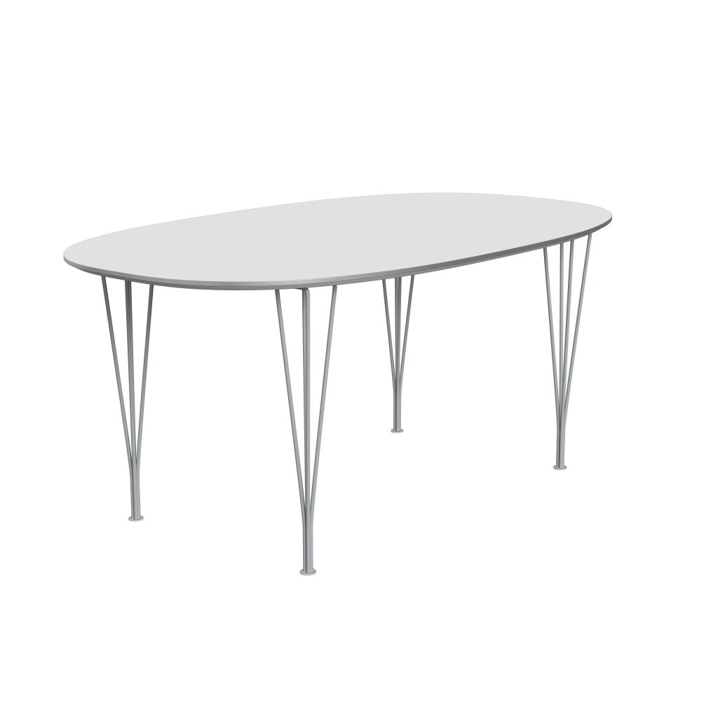 [product_category]-Fritz Hansen Superellipse Dining Table Silvergrey/White Fenix Laminates, 170x100 Cm-Fritz Hansen-B616-FXWHL-SPAL-SIGREY-FRI-2