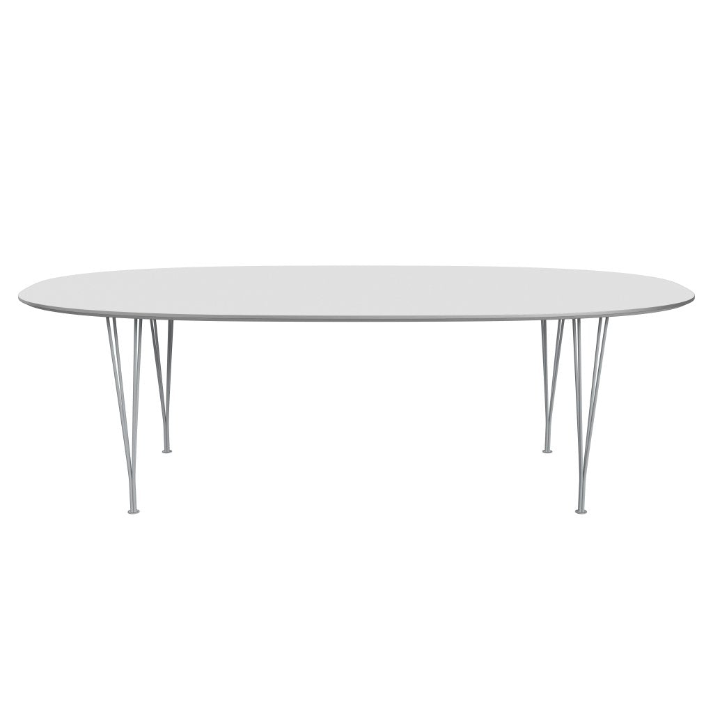 [product_category]-Fritz Hansen Superellipse Dining Table Silvergrey/White Fenix Laminates, 240x120 Cm-Fritz Hansen-B614-FXWHL-SPAL-SIGREY-FRI-1