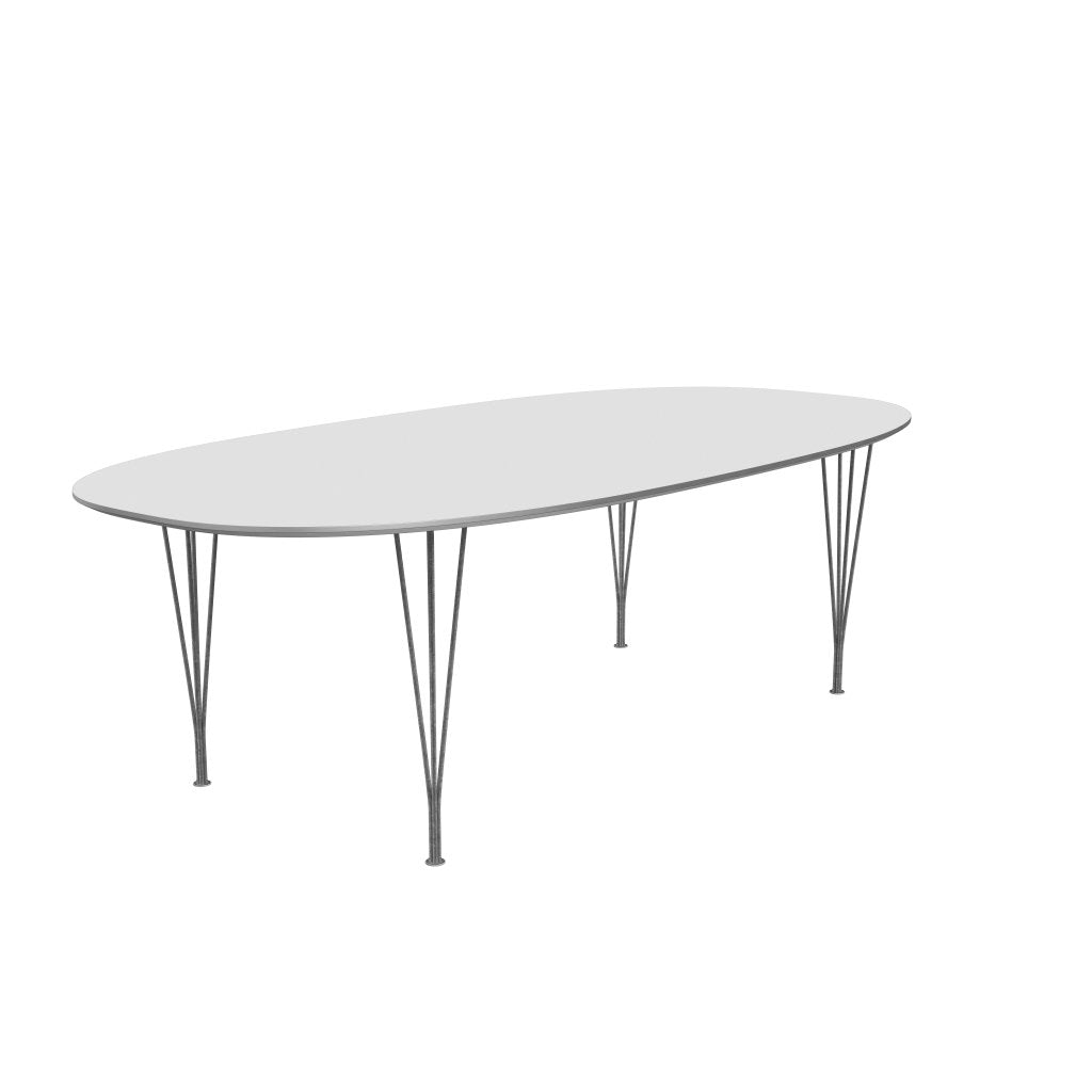 [product_category]-Fritz Hansen Superellipse Dining Table Silvergrey/White Fenix Laminates, 240x120 Cm-Fritz Hansen-B614-FXWHL-SPAL-SIGREY-FRI-2