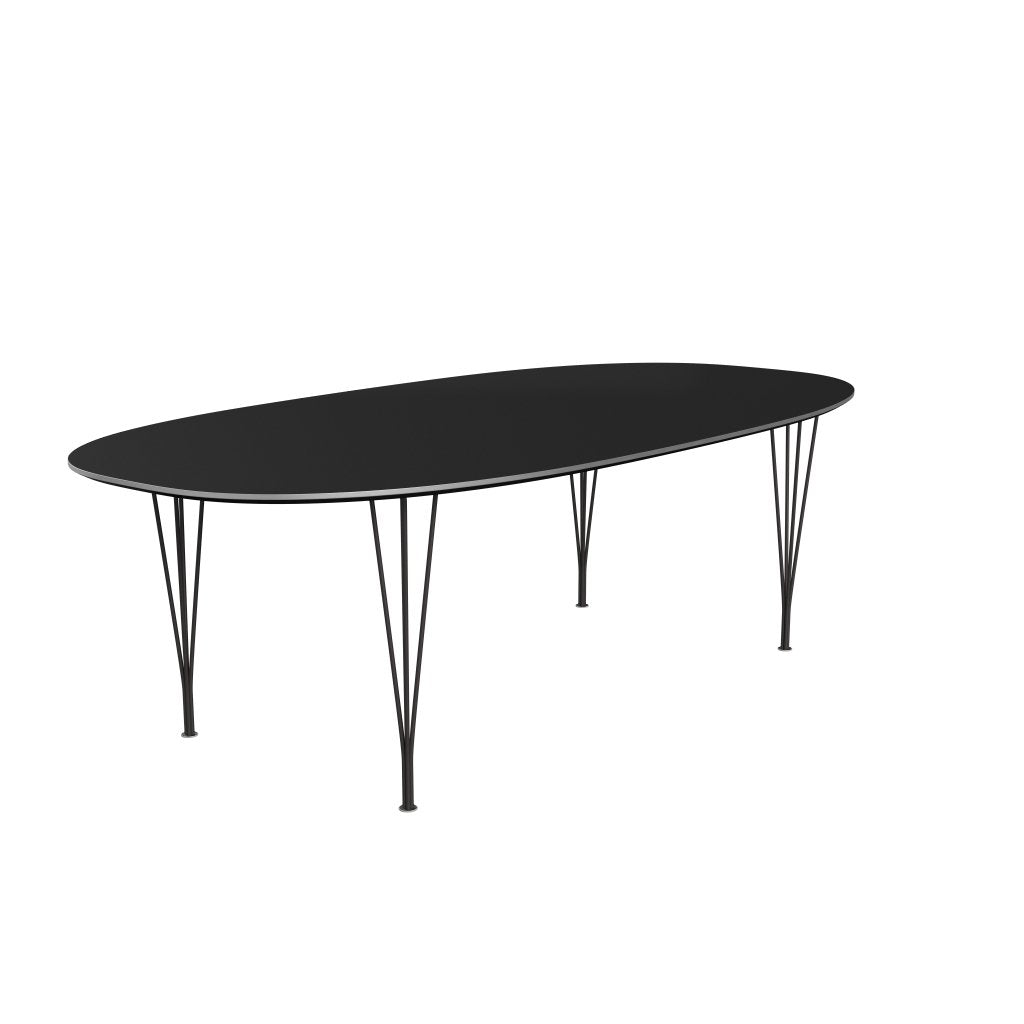 [product_category]-Fritz Hansen Superellipse Dining Table Warm Graphite/Black Fenix Laminate, 240x120 Cm-Fritz Hansen-B614-FXBLL-SPAL-WARGRA-FRI-2