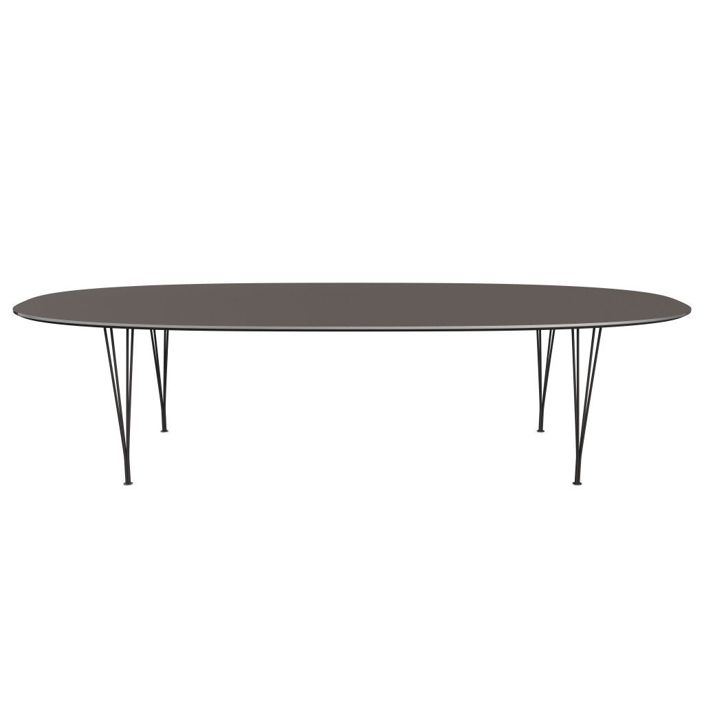 [product_category]-Fritz Hansen Superellipse Dining Table Warm Graphite/Grey Fenix Laminates, 300x130 Cm-Fritz Hansen-B617-FXGRL-SPAL-WARGRA-FRI-1