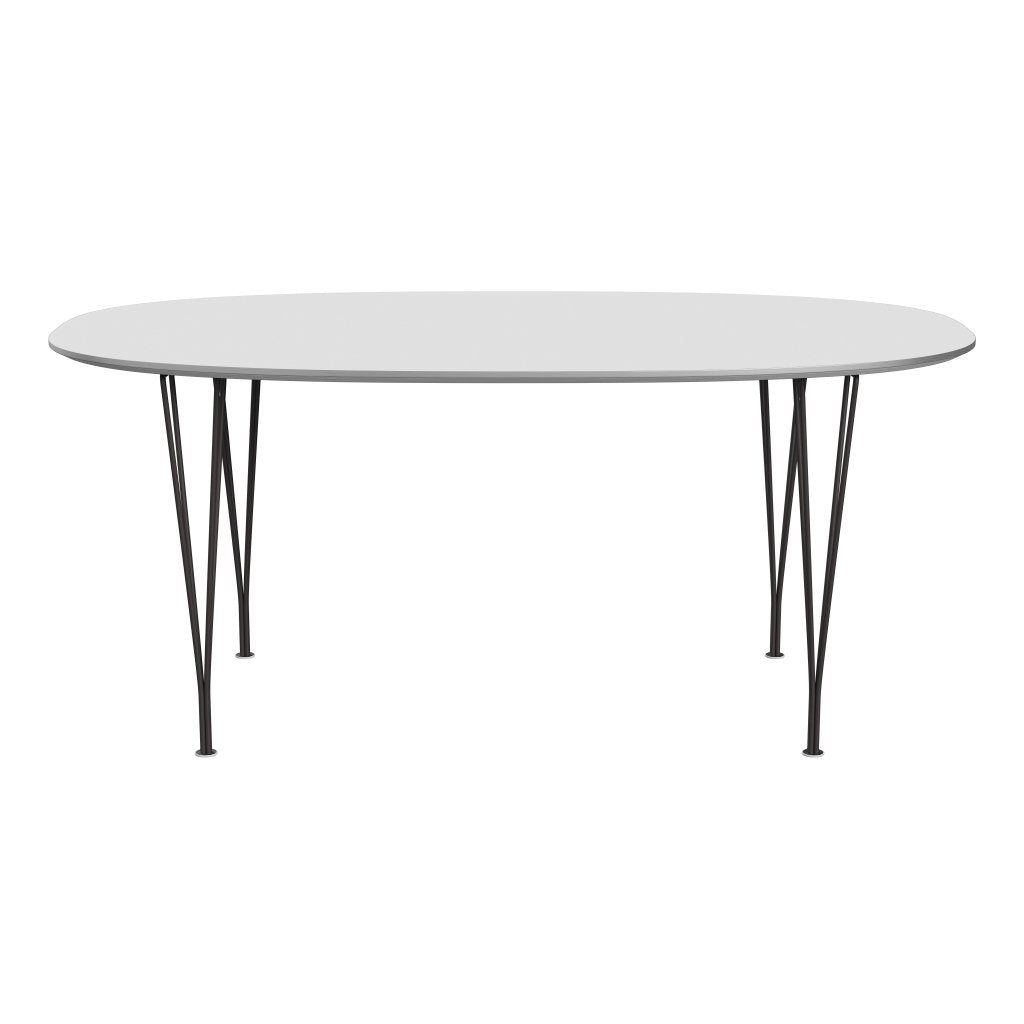 [product_category]-Fritz Hansen Superellipse Dining Table Warm Graphite/White Fenix Laminates, 170x100 Cm-Fritz Hansen-B616-FXWHL-SPAL-WARGRA-FRI-1