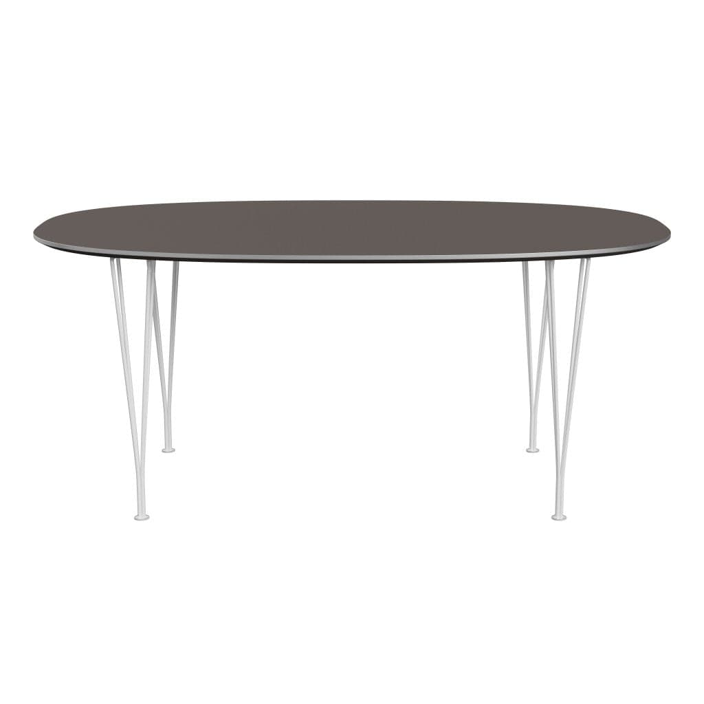 [product_category]-Fritz Hansen Superellipse Dining Table White/Grey Fenix Laminates, 170x100 Cm-Fritz Hansen-B616-FXGRL-SPAL-DRWH-FRI-1