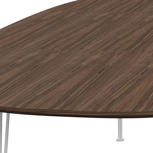 [product_category]-Fritz Hansen Superellipse Dining Table White/Walnut Veneer With Walnut Table Edge, 300x130 Cm-Fritz Hansen-B617-WAL001-WAL001-DRWH-FRI-4