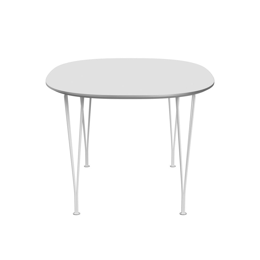 Fritz Hansen Superellipse spisebord hvidt/hvidt fenix -laminater, 150x100 cm