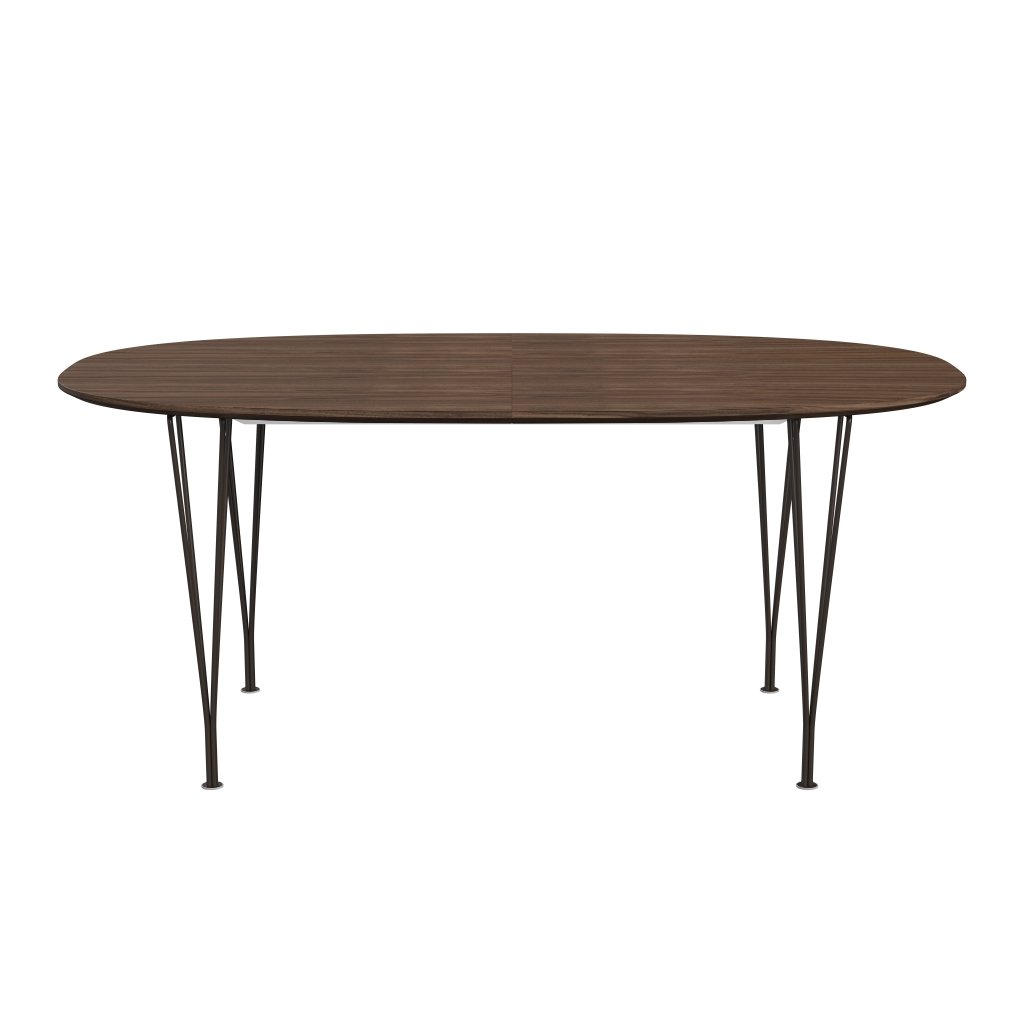 [product_category]-Fritz Hansen Superellipse Extendable Table Brown Bronze/Walnut Veneer With Walnut Table Edge, 270x100 Cm-Fritz Hansen-B620-WAL001-WAL001-DBPC-FRI-1