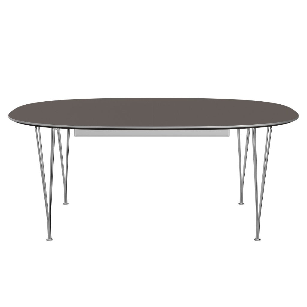 [product_category]-Fritz Hansen Superellipse Extendable Table Chrome/Grey Fenix Laminates, 300x120 Cm-Fritz Hansen-B619-FXGRL-SPAL-CST-FRI-1