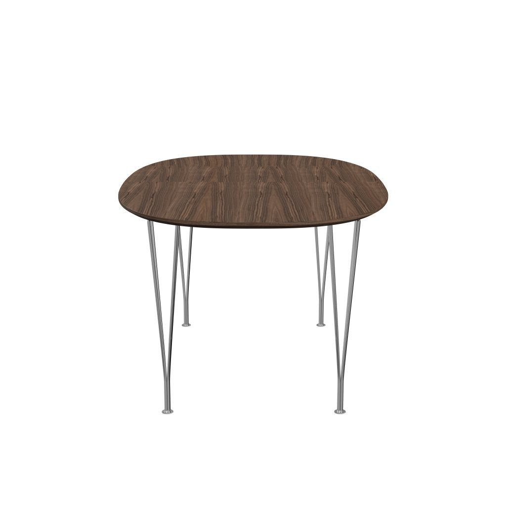 [product_category]-Fritz Hansen Superellipse Extendable Table Chrome/Walnut Veneer With Walnut Table Edge, 270x100 Cm-Fritz Hansen-B620-WAL001-WAL001-CST-FRI-3