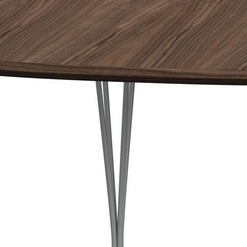 [product_category]-Fritz Hansen Superellipse Extending Table Nine Grey/Walnut Veneer With Walnut Table Edge, 300x120 Cm-Fritz Hansen-B619-WAL001-WAL001-DRNIGR-FRI-4