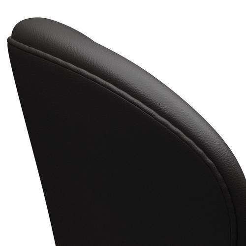 [product_category]-Fritz Hansen Swan Lounge Chair, Black Lacquered/Aura Black Brown-Fritz Hansen-3320-CLBBR-BLLA-FRI-5