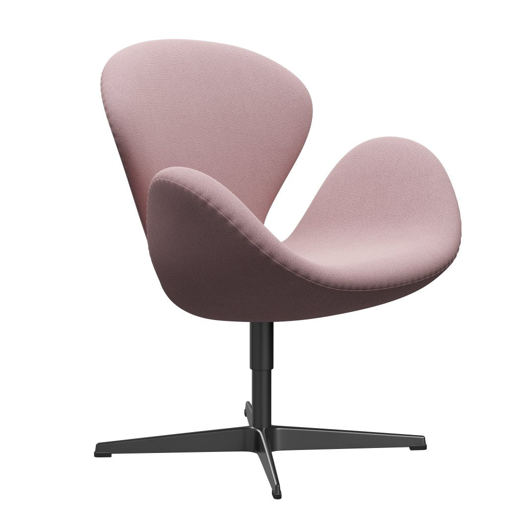 [product_category]-Fritz Hansen Swan Lounge Chair, Black Lacquered/Capture Pink-Fritz Hansen-3320-CP4801-BLLA-FRI-2