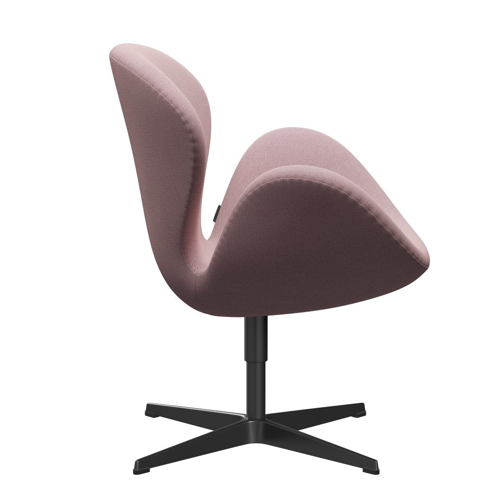 [product_category]-Fritz Hansen Swan Lounge Chair, Black Lacquered/Capture Pink-Fritz Hansen-3320-CP4801-BLLA-FRI-3