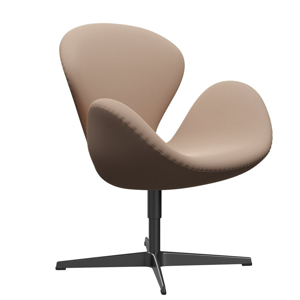 [product_category]-Fritz Hansen Swan Lounge Chair, Black Lacquered/Capture Pink Sand-Fritz Hansen-3320-CP4803-BLLA-FRI-2