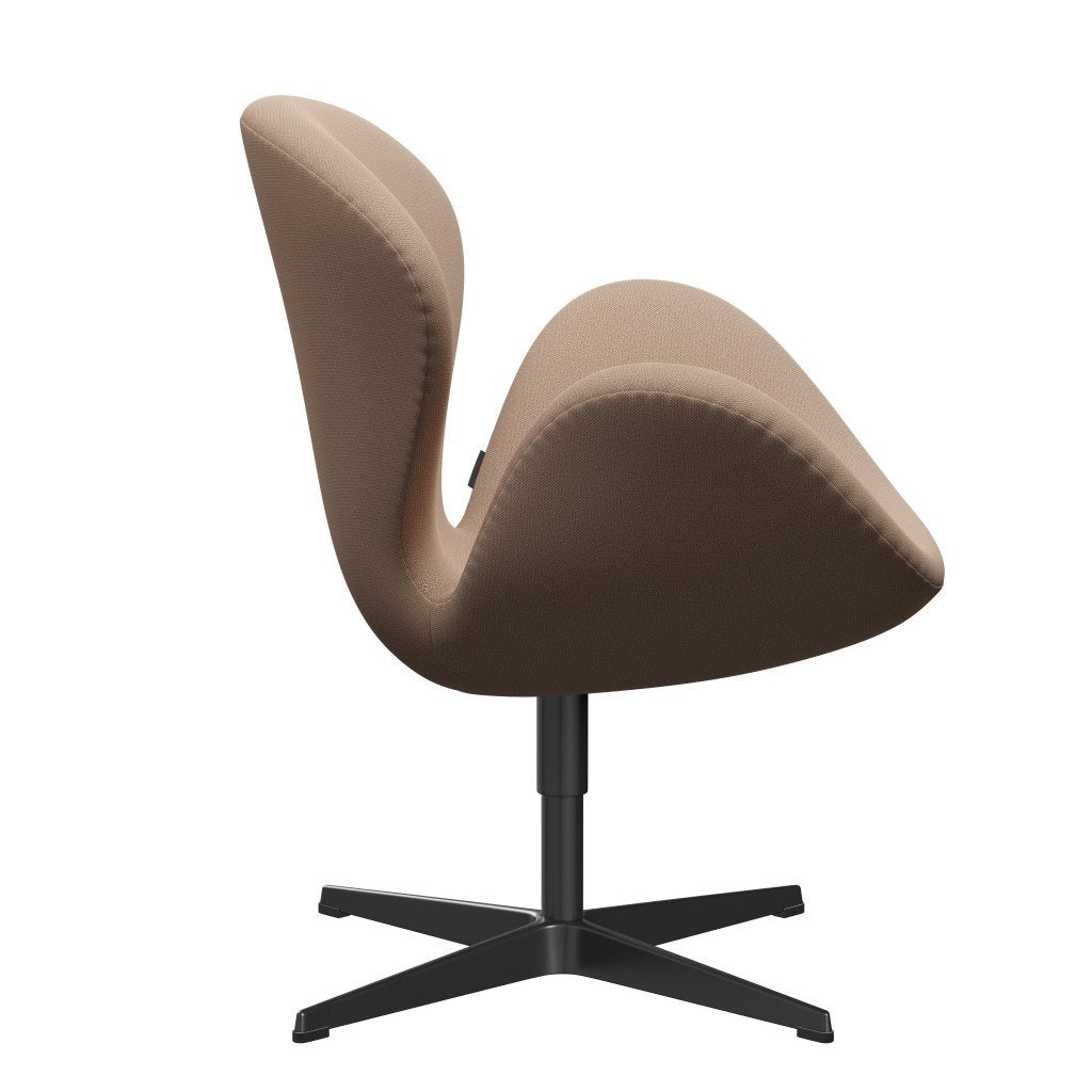 [product_category]-Fritz Hansen Swan Lounge Chair, Black Lacquered/Capture Pink Sand-Fritz Hansen-3320-CP4803-BLLA-FRI-3