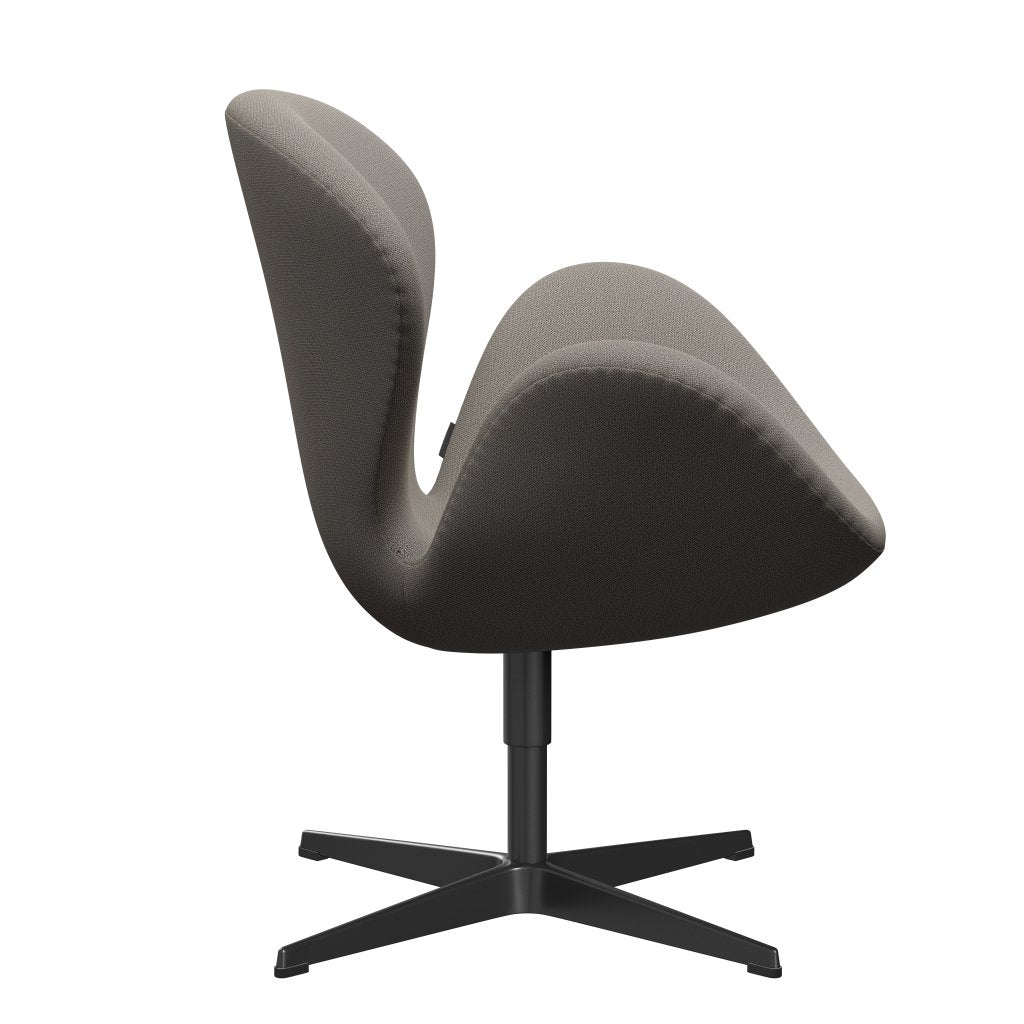 [product_category]-Fritz Hansen Swan Lounge Chair, Black Lacquered/Capture Warm Grey-Fritz Hansen-3320-CP4401-BLLA-FRI-3