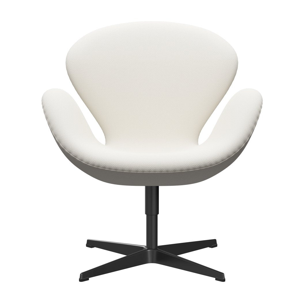 [product_category]-Fritz Hansen Swan Lounge Chair, Black Lacquered/Diablo Snow-Fritz Hansen-3320-DIA202-BLLA-FRI-1