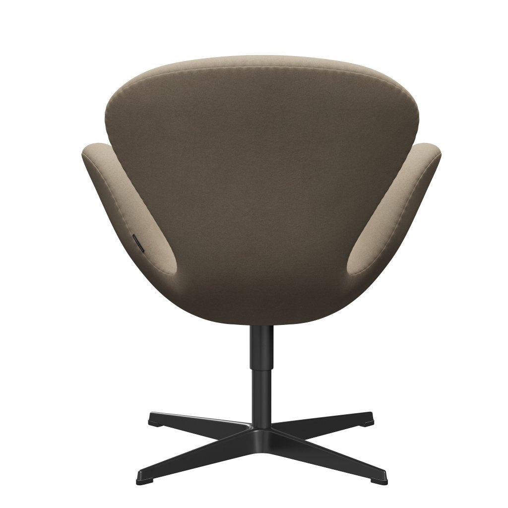 [product_category]-Fritz Hansen Swan Lounge Chair, Black Lacquered/Divina Light Beige-Fritz Hansen-3320-DIV224-BLLA-FRI-4