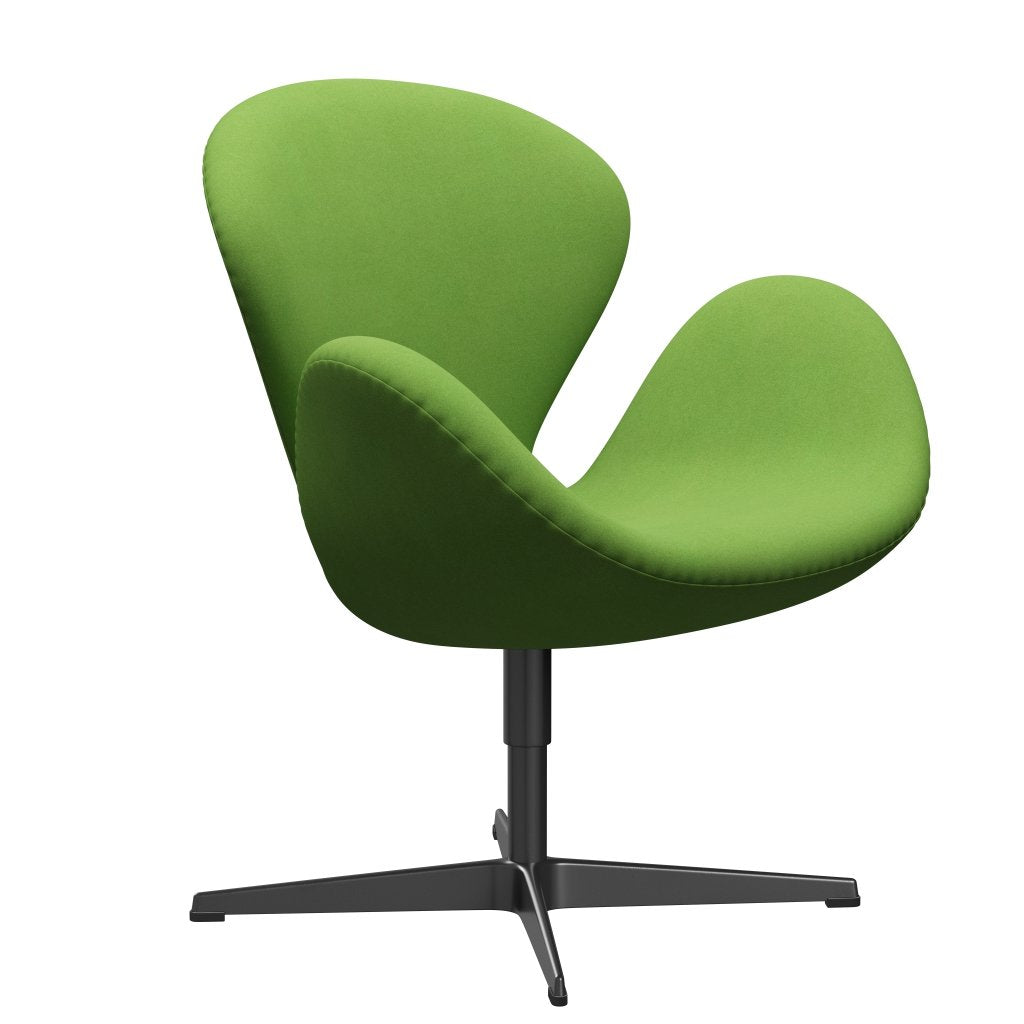 [product_category]-Fritz Hansen Swan Lounge Chair, Black Lacquered/Divina Lime Light-Fritz Hansen-3320-DIV956-BLLA-FRI-2