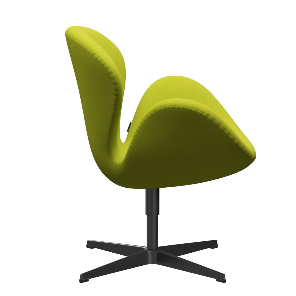 [product_category]-Fritz Hansen Swan Lounge Chair, Black Lacquered/Divina Lime-Fritz Hansen-3320-DIV936-BLLA-FRI-3