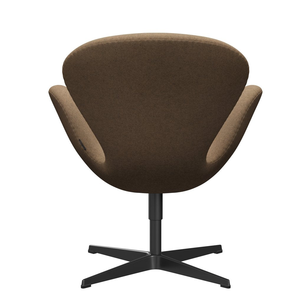 [product_category]-Fritz Hansen Swan Lounge Chair, Black Lacquered/Divina Md Café Latte-Fritz Hansen-3320-DMD453-BLLA-FRI-4