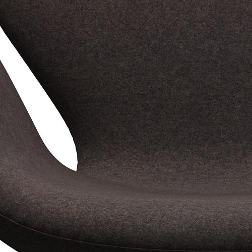 [product_category]-Fritz Hansen Swan Lounge Chair, Black Lacquered/Divina Md Chocolate-Fritz Hansen-3320-DMD353-BLLA-FRI-6