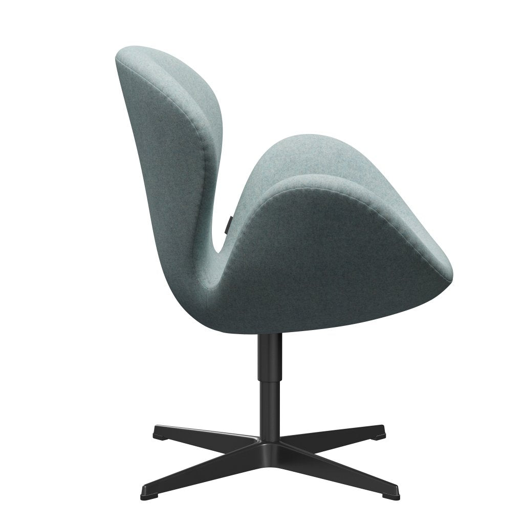 [product_category]-Fritz Hansen Swan Lounge Chair, Black Lacquered/Divina Md Mint-Fritz Hansen-3320-DMD813-BLLA-FRI-3