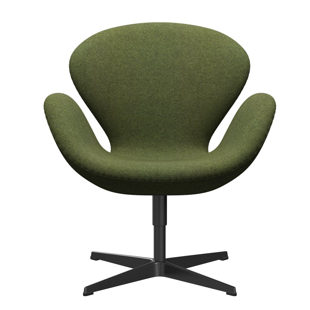 [product_category]-Fritz Hansen Swan Lounge Chair, Black Lacquered/Divina Md Wintergreen-Fritz Hansen-3320-DMD943-BLLA-FRI-1