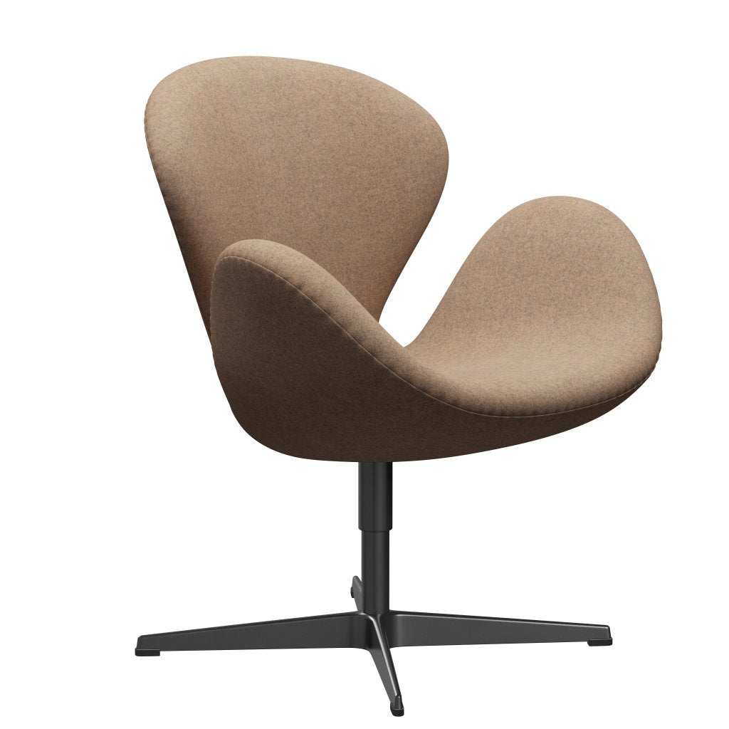 [product_category]-Fritz Hansen Swan Lounge Chair, Black Lacquered/Divina Melange Grey Nude-Fritz Hansen-3320-DIM517-BLLA-FRI-2