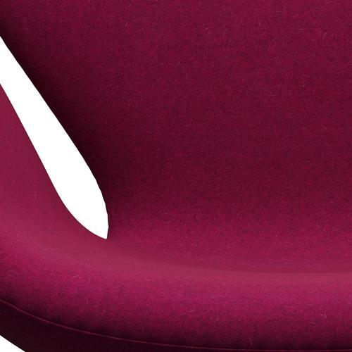 [product_category]-Fritz Hansen Swan Lounge Chair, Black Lacquered/Divina Melange Pink Lipstick-Fritz Hansen-3320-DIM620-BLLA-FRI-6