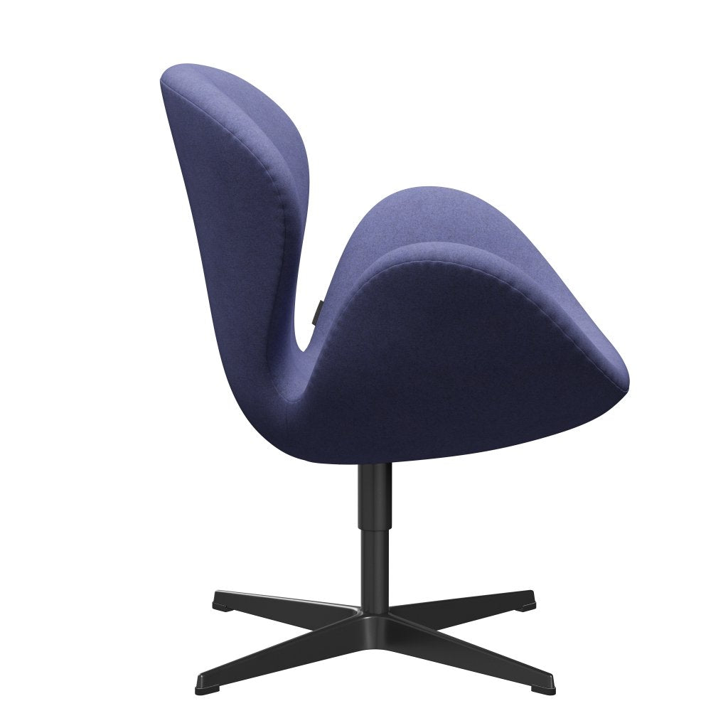 [product_category]-Fritz Hansen Swan Lounge Chair, Black Lacquered/Divina Melange Violet Light-Fritz Hansen-3320-DIM647-BLLA-FRI-3