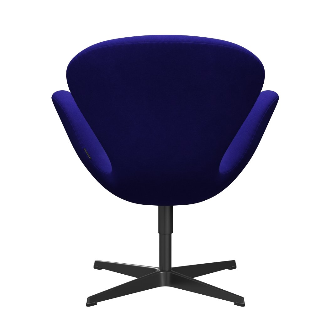 [product_category]-Fritz Hansen Swan Lounge Chair, Black Lacquered/Divina Petrol Blue-Fritz Hansen-3320-DIV686-BLLA-FRI-4