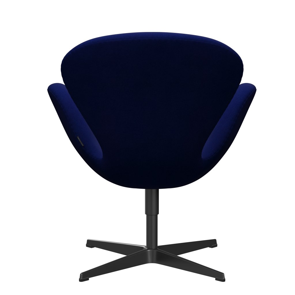 [product_category]-Fritz Hansen Swan Lounge Chair, Black Lacquered/Divina Royal Blue-Fritz Hansen-3320-DIV791-BLLA-FRI-4