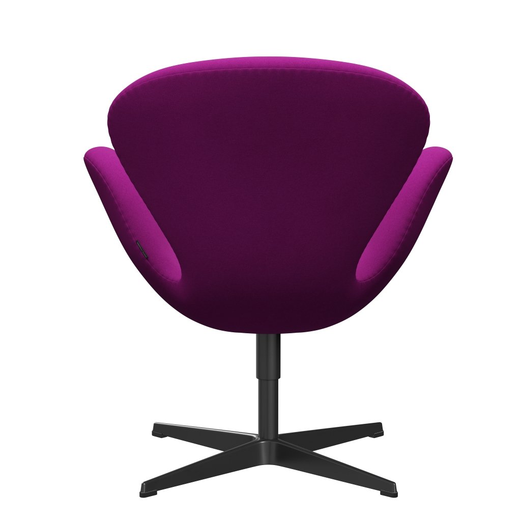 [product_category]-Fritz Hansen Swan Lounge Chair, Black Lacquered/Divina Violet (666)-Fritz Hansen-3320-DIV666-BLLA-FRI-4