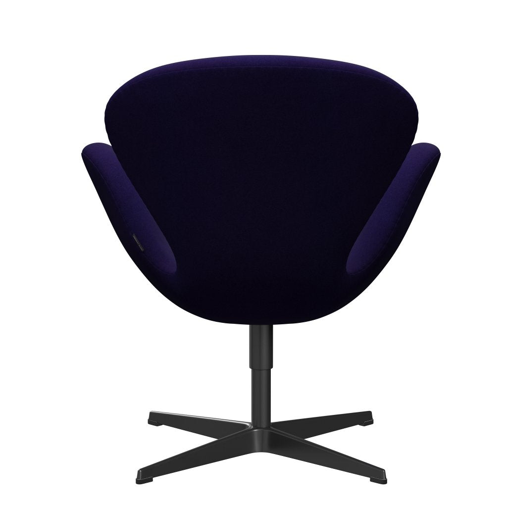 [product_category]-Fritz Hansen Swan Lounge Chair, Black Lacquered/Divina Violet Dark (692)-Fritz Hansen-3320-DIV692-BLLA-FRI-4