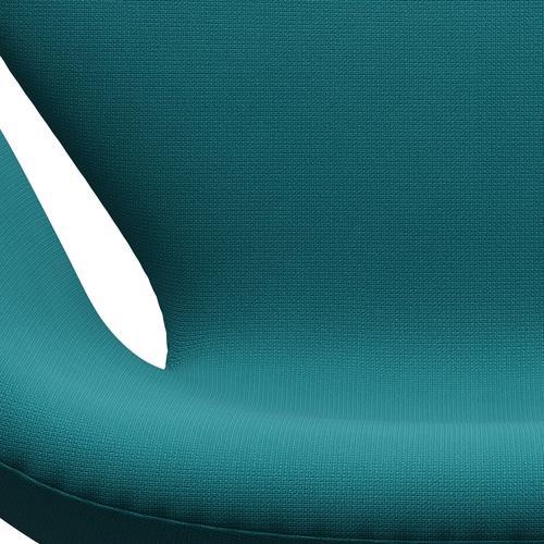 [product_category]-Fritz Hansen Swan Lounge Chair, Black Lacquered/Fame Green Turquoise-Fritz Hansen-3320-F67067-BLLA-FRI-6