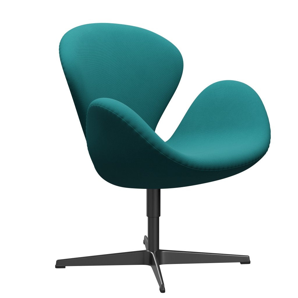 [product_category]-Fritz Hansen Swan Lounge Chair, Black Lacquered/Fame Turquoise (67016)-Fritz Hansen-3320-F67016-BLLA-FRI-2