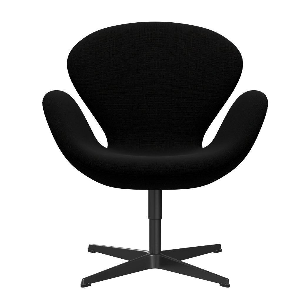 [product_category]-Fritz Hansen Swan Lounge Chair, Black Lacquered/Hallingdal Black-Fritz Hansen-3320-HAL190-BLLA-FRI-1