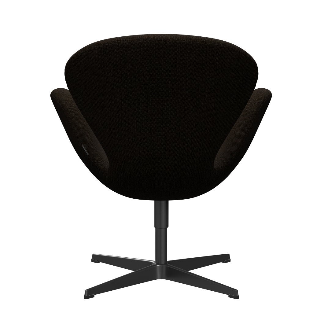 [product_category]-Fritz Hansen Swan Lounge Chair, Black Lacquered/Hallingdal Black/Brown-Fritz Hansen-3320-HAL370-BLLA-FRI-4